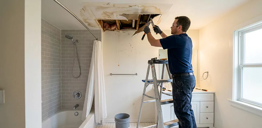 Bathroom Leak Ceiling Repair in Cathedral City