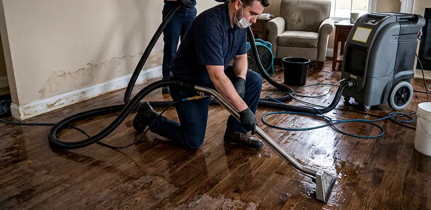 Hardwood Floor Water Extraction in Cathedral City